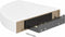 vidaXL - Hoekschap - zwevend - 25x25x3,8 - cm - MDF - hoogglans - wit