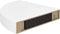 vidaXL - Hoekschap - zwevend - 25x25x3,8 - cm - MDF - hoogglans - wit