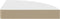 vidaXL - Hoekschap - zwevend - 25x25x3,8 - cm - MDF - wit