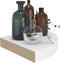 vidaXL - Hoekschap - zwevend - 25x25x3,8 - cm - MDF - wit