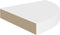 vidaXL - Hoekschap - zwevend - 25x25x3,8 - cm - MDF - wit