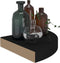 vidaXL - Hoekschap - zwevend - 25x25x3,8 - cm - MDF - zwart