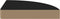 vidaXL - Hoekschap - zwevend - 25x25x3,8 - cm - MDF - zwart
