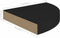 vidaXL - Hoekschap - zwevend - 25x25x3,8 - cm - MDF - zwart