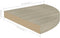vidaXL - Hoekschap - zwevend - 35x35x3,8 - cm - MDF - eikenkleurig
