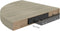 vidaXL - Hoekschap - zwevend - 35x35x3,8 - cm - MDF - eikenkleurig