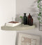 vidaXL - Hoekschap - zwevend - 35x35x3,8 - cm - MDF - eikenkleurig