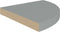 vidaXL - Hoekschap - zwevend - 35x35x3,8 - cm - MDF - grijs