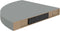 vidaXL - Hoekschap - zwevend - 35x35x3,8 - cm - MDF - grijs
