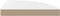 vidaXL - Hoekschap - zwevend - 35x35x3,8 - cm - MDF - hoogglans - wit
