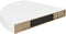 vidaXL - Hoekschap - zwevend - 35x35x3,8 - cm - MDF - hoogglans - wit