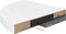 vidaXL - Hoekschap - zwevend - 35x35x3,8 - cm - MDF - hoogglans - wit