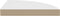 vidaXL - Hoekschap - zwevend - 35x35x3,8 - cm - MDF - wit