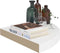vidaXL - Hoekschap - zwevend - 35x35x3,8 - cm - MDF - wit