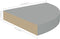 vidaXL - Hoekschappen - zwevend - 2 - st - 25x25x3,8 - cm - MDF - grijs
