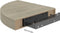 vidaXL - Hoekschappen - zwevend - 2 - st - 25x25x3,8 - cm - MDF - eikenkleurig