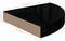 vidaXL - Hoekschappen - zwevend - 2 - st - 25x25x3,8 - cm - MDF - hoogglans - zwart