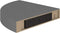 vidaXL - Hoekschappen - zwevend - 2 - st - 25x25x3,8 - cm - MDF - hoogglans - grijs