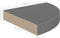 vidaXL - Hoekschappen - zwevend - 2 - st - 25x25x3,8 - cm - MDF - hoogglans - grijs