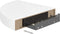vidaXL - Hoekschappen - zwevend - 2 - st - 25x25x3,8 - cm - MDF - hoogglans - wit