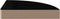 vidaXL - Hoekschappen - zwevend - 2 - st - 25x25x3,8 - cm - MDF - hoogglans - zwart