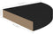 vidaXL - Hoekschappen - zwevend - 2 - st - 25x25x3,8 - cm - MDF - zwart