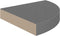 vidaXL - Hoekschappen - zwevend - 2 - st - 25x25x3,8 - cm - MDF - hoogglans - grijs