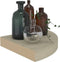 vidaXL - Hoekschappen - zwevend - 2 - st - 25x25x3,8 - cm - MDF - eikenkleurig