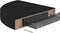 vidaXL - Hoekschappen - zwevend - 2 - st - 25x25x3,8 - cm - MDF - zwart