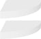 vidaXL - Hoekschappen - zwevend - 2 - st - 25x25x3,8 - cm - MDF - wit