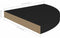 vidaXL - Hoekschappen - zwevend - 2 - st - 35x35x3,8 - cm - MDF - zwart