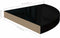 vidaXL - Hoekschappen - zwevend - 2 - st - 35x35x3,8 - cm - MDF - hoogglans - zwart