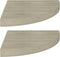 vidaXL - Hoekschappen - zwevend - 2 - st - 35x35x3,8 - cm - MDF - eikenkleurig