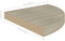 vidaXL - Hoekschappen - zwevend - 2 - st - 35x35x3,8 - cm - MDF - eikenkleurig