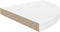 vidaXL - Hoekschappen - zwevend - 2 - st - 35x35x3,8 - cm - MDF - hoogglans - wit