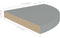vidaXL - Hoekschappen - zwevend - 2 - st - 35x35x3,8 - cm - MDF - grijs