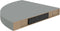 vidaXL - Hoekschappen - zwevend - 2 - st - 35x35x3,8 - cm - MDF - grijs