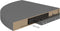 vidaXL - Hoekschappen - zwevend - 2 - st - 35x35x3,8 - cm - MDF - hoogglans - grijs