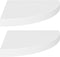 vidaXL - Hoekschappen - zwevend - 2 - st - 35x35x3,8 - cm - MDF - wit