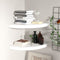 vidaXL - Hoekschappen - zwevend - 2 - st - 35x35x3,8 - cm - MDF - wit