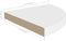 vidaXL - Hoekschappen - zwevend - 2 - st - 35x35x3,8 - cm - MDF - wit