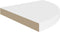 vidaXL - Hoekschappen - zwevend - 2 - st - 35x35x3,8 - cm - MDF - wit