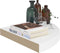 vidaXL - Hoekschappen - zwevend - 2 - st - 35x35x3,8 - cm - MDF - wit