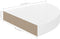 vidaXL - Hoekschappen - zwevend - 4 - st - 25x25x3,8 - cm - MDF - hoogglans - wit