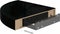 vidaXL - Hoekschappen - zwevend - 4 - st - 25x25x3,8 - cm - MDF - hoogglans - zwart