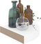 vidaXL - Hoekschappen - zwevend - 4 - st - 25x25x3,8 - cm - MDF - hoogglans - wit