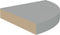 vidaXL - Hoekschappen - zwevend - 4 - st - 25x25x3,8 - cm - MDF - grijs