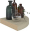 vidaXL - Hoekschappen - zwevend - 4 - st - 25x25x3,8 - cm - MDF - eikenkleurig