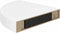 vidaXL - Hoekschappen - zwevend - 4 - st - 25x25x3,8 - cm - MDF - hoogglans - wit