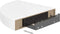 vidaXL - Hoekschappen - zwevend - 4 - st - 25x25x3,8 - cm - MDF - hoogglans - wit